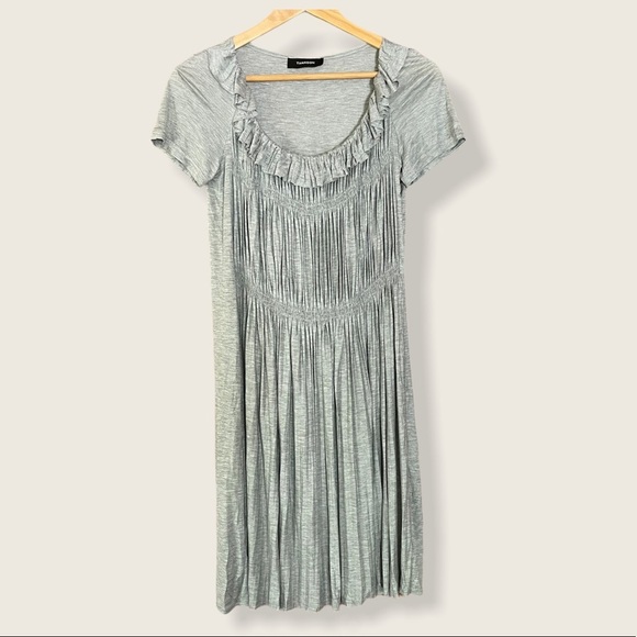 Thakoon Dress Ruffle Pleated Knit Short Sleeve Size 2 - Picture 1 of 7